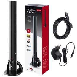Antena TV DVB-T/T2 HEVC Maclean, wewnętrzna, tubowa LTE, filtr 5G, max poziom wyjściowy 100dB?V, MCTV-930