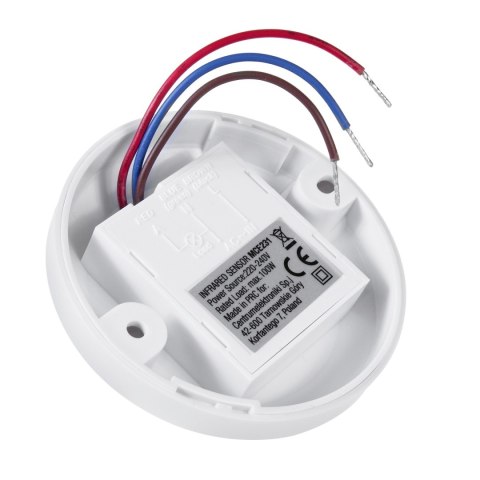 Czujnik ruchu PIR Maclean, sufitowy, zasięg 6m, max. 100W (LED), MCE231 Czujnik ruchu PIR Maclean, sufitowy, zasięg 6m, max. 100W (LED), MCE231