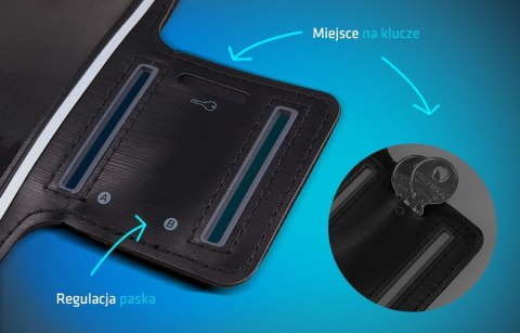 Etui na telefon na ramię czarny 4,8" Maclean MC-405 B Etui na telefon na ramię czarny 4,8" Maclean MC-405 B