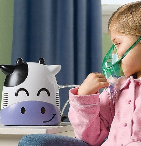 Inhalator dla dzieci Promedix, krówka, zestaw nebulizator, maski, filterki, PR-810 Inhalator dla dzieci Promedix, krówka, zestaw nebulizator, maski, filterki, PR-810