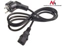 Kabel zasilający Maclean, 3 pin, IEC C13, wtyk EU, 1.5m, MCTV-691