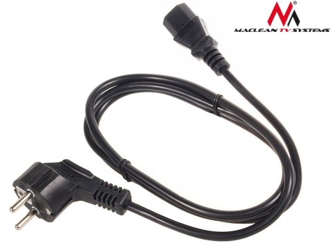 Kabel zasilający Maclean, 3 pin, IEC C13, wtyk EU, 1.5m, MCTV-691 Kabel zasilający Maclean, 3 pin, IEC C13, wtyk EU, 1.5m, MCTV-691