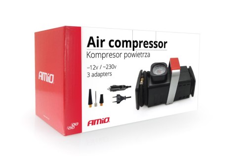 Kompresor samochodowy pompka 12v 230v acomp-02 amio-01134 Kompresor samochodowy pompka 12v 230v acomp-02 amio-01134