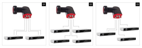 Konwerter Maclean, Satelitarny LNB, Quad, Red Point, MCTV-591 Konwerter Maclean, Satelitarny LNB, Quad, Red Point, MCTV-591
