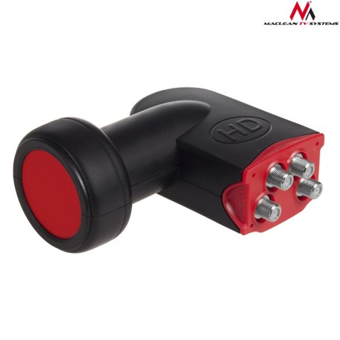 Konwerter Maclean, Satelitarny LNB, Quad, Red Point, MCTV-591 Konwerter Maclean, Satelitarny LNB, Quad, Red Point, MCTV-591