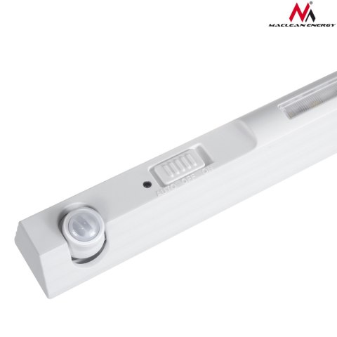 Lampa LED Maclean, z ruchomym sensorem ruchu,haczyk, 3xAAA, ON/OFF/AUTO2, temp. 4000K, zasięg 3m, MCE235 Lampa LED Maclean, z ruchomym sensorem ruchu,haczyk, 3xAAA, ON/OFF/AUTO2, temp. 4000K, zasięg 3m, MCE235