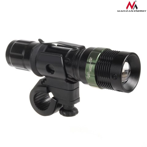 Latarka LED Maclean, Rowerowa, Ładowarka zestaw, Cree 200 lumen, MCE175 Latarka LED Maclean, Rowerowa, Ładowarka zestaw, Cree 200 lumen, MCE175
