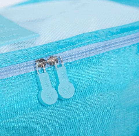 BQ28F Organizer podróżny 6 szt blue BQ28F Organizer podróżny 6 szt blue