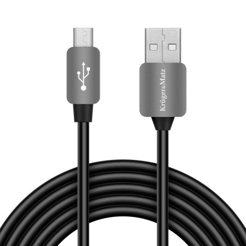 Kabel USB - micro USB wtyk-wtyk 1.0m Kruger&Matz Kabel USB - micro USB wtyk-wtyk 1.0m Kruger&Matz