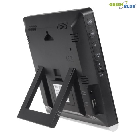 Stacja pogody bezprzewodowa 9 kolorów GreenBlue GB151 DCF VA LCD Stacja pogody bezprzewodowa 9 kolorów GreenBlue GB151 DCF VA LCD