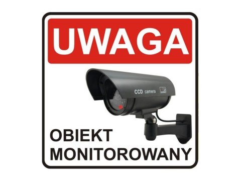 Atrapa kamery tubowej, diody IR LED, srebrna, IR1100S Atrapa kamery tubowej, diody IR LED, srebrna, IR1100S
