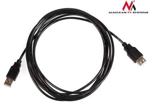 Kabel USB 2.0 Maclean, gniazdo-wtyk, 3m, MCTV-744 Kabel USB 2.0 Maclean, gniazdo-wtyk, 3m, MCTV-744