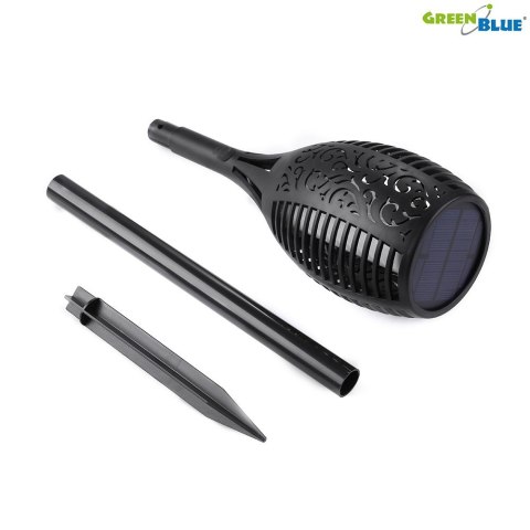 Pochodnia solarna GreenBlue, lampa ogrodowa LED, realistyczny efekt żywego ognia, IP65, GB156 Pochodnia solarna GreenBlue, lampa ogrodowa LED, realistyczny efekt żywego ognia, IP65, GB156