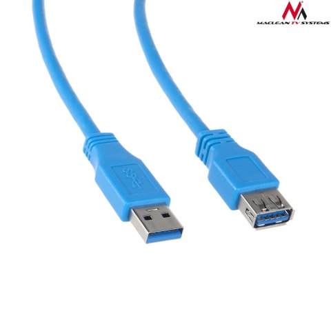 Przewód kabel USB 3.0 Maclean, AM-AF, wtyk-gniazdo, 3m, MCTV-585 Przewód kabel USB 3.0 Maclean, AM-AF, wtyk-gniazdo, 3m, MCTV-585