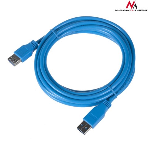 Przewód kabel USB 3.0 Maclean, AM-AF, wtyk-gniazdo, 3m, MCTV-585 Przewód kabel USB 3.0 Maclean, AM-AF, wtyk-gniazdo, 3m, MCTV-585