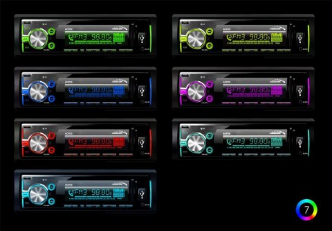 Radioodtwarzacz Audiocore AC9720 B MP3/WMA/USB/RDS/SD ISO Bluetooth Multicolor Radioodtwarzacz Audiocore AC9720 B MP3/WMA/USB/RDS/SD ISO Bluetooth Multicolor