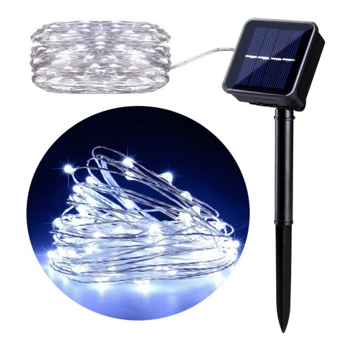 Solarna lampa ogrodowa GreenBlue ozdobna 100 LED 10m 600mAh GB164 Solarna lampa ogrodowa GreenBlue ozdobna 100 LED 10m 600mAh GB164