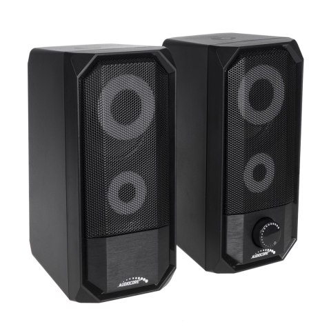 Głośniki komputerowe bluetooth 4.2, 3.5mm mini jack, USB 5v Audiocore AC845 czarne moc 10W - sterowanie dotykowe Głośniki komputerowe bluetooth 4.2, 3.5mm mini jack, USB 5v Audiocore AC845 czarne moc 10W - sterowanie dotykowe