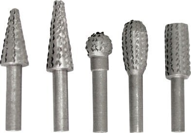 Frezy profilowane do drewna z trzpieniem 6mm kpl. szt.5 Frezy profilowane do drewna z trzpieniem 6mm kpl. szt.5