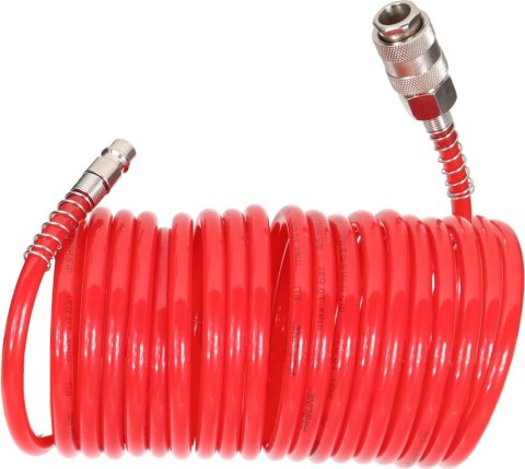 Wąż spiralny pu 10m, 5x8mm, 10bar, szybko-złączki proline Wąż spiralny pu 10m, 5x8mm, 10bar, szybko-złączki proline
