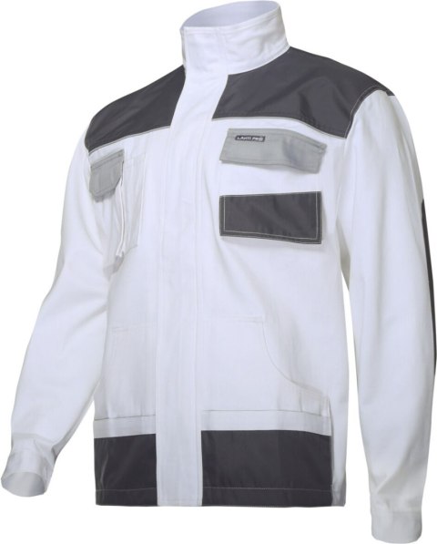 Bluza biało-szara 100% bawełna, "2l (54)", ce, lahti Bluza biało-szara 100% bawełna, "2l (54)", ce, lahti