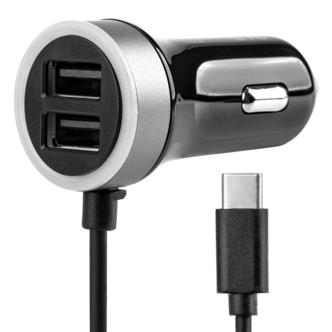 Ładowarka samochodowa 12v 24v usb-c + 2x usb 2.4a pro-3 amio-02058 Ładowarka samochodowa 12v 24v usb-c + 2x usb 2.4a pro-3 amio-02058