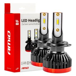 Żarówki samochodowe led seria bf h7 h18 6000k canbus amio-02242