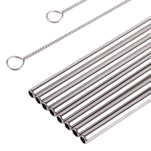 AG371A Metalowe słomki kpl 10 el. silver AG371A Metalowe słomki kpl 10 el. silver