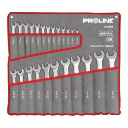 Klucze oczkowo-płaskie szt.24 (6-32mm), din 3113, cv,proline