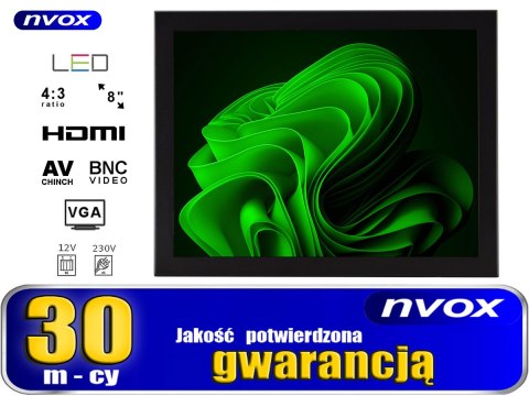 Monitor open frame led 8cali vga hdmi av bnc 12v 230v Monitor open frame led 8cali vga hdmi av bnc 12v 230v