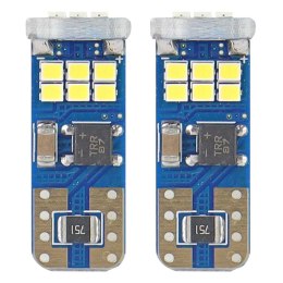 Żarówki led canbus 18smd ultrabright 2016 t10e w5w white 12v 24v amio-01292