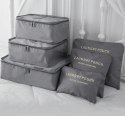 BQ28G Organizer podróżny 6 szt grey