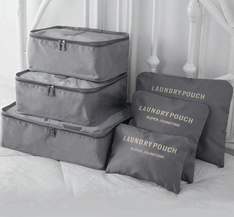 BQ28G Organizer podróżny 6 szt grey BQ28G Organizer podróżny 6 szt grey