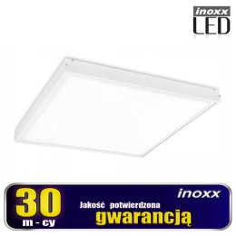 Panel led 60x60 60w lampa sufitowa kaseton 6000k zimny + ramka natynkowa