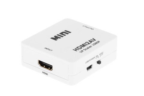 Konwerter sygnału gniazdo HDMI - gniazdo AV - CHINCH CVBS + AUDIO Konwerter sygnału gniazdo HDMI - gniazdo AV - CHINCH CVBS + AUDIO