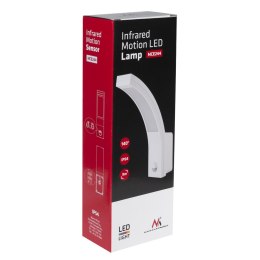 Lampa LED z czujnikiem ruchu Maclean, czujnik ruchu PIR, kolor biały, 10W, IP54, 750lm, barwa neutralna biała (4000K) MCE244 W