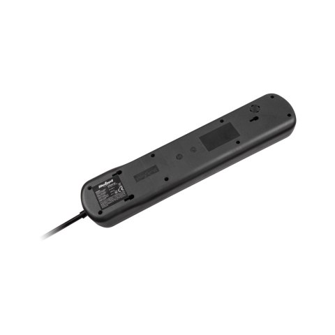 Listwa zasilająca Rebel 5 gniazd z przełącznikiem (3m, 3x1,5mm) Listwa zasilająca Rebel 5 gniazd z przełącznikiem (3m, 3x1,5mm)