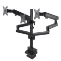 Uchwyt biurkowy na 3 monitory LCD Maclean, VESA 75x75 oraz 100x100, 2x USB 3.0, 17-27", 3x7kg, MC-811