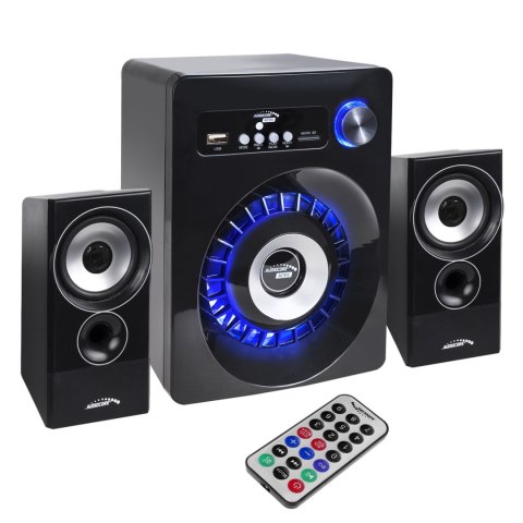 Zestaw głośników Bluetooth 2.1 Audiocore, radio FM, wejście kart TF, AUX, zasilanie USB, AC910 Zestaw głośników Bluetooth 2.1 Audiocore, radio FM, wejście kart TF, AUX, zasilanie USB, AC910