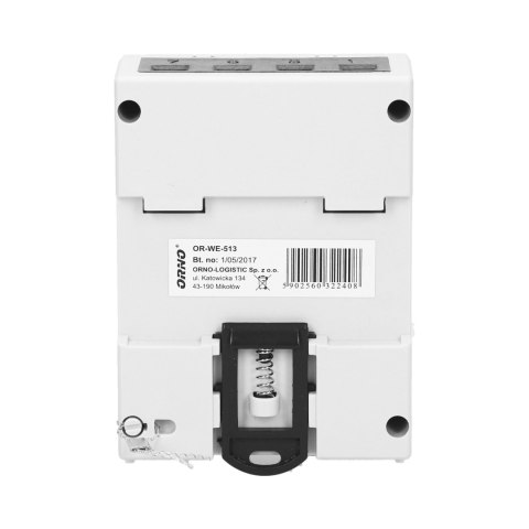 3-fazowy licznik energii elektrycznej, 80A, MID, 3 moduły, DIN TH-35mm 3-fazowy licznik energii elektrycznej, 80A, MID, 3 moduły, DIN TH-35mm