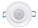 Czujnik ruchu PIR Maclean, na podczerwień, do zabudowy, zasięg 6m, 800W/400W, MCE130