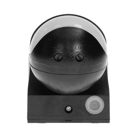 Czujnik ruchu 180st., regulacja pionowa i pozioma, IP44, 1200W, czarny Czujnik ruchu 180st., regulacja pionowa i pozioma, IP44, 1200W, czarny