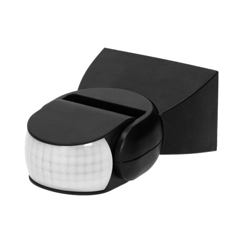 Czujnik ruchu 180st., regulacja pionowa i pozioma, IP65, 1200W, czarny Czujnik ruchu 180st., regulacja pionowa i pozioma, IP65, 1200W, czarny