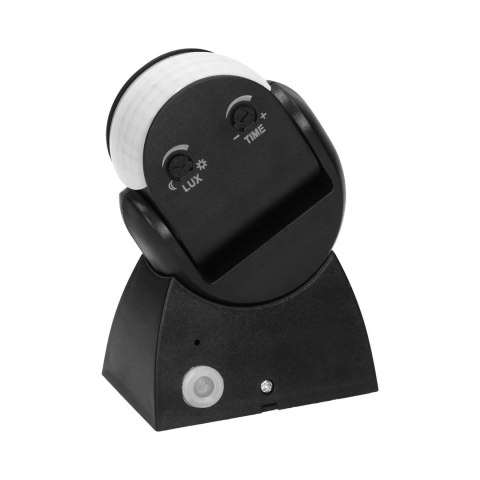 Czujnik ruchu 180st., regulacja pionowa i pozioma, IP65, 1200W, czarny Czujnik ruchu 180st., regulacja pionowa i pozioma, IP65, 1200W, czarny