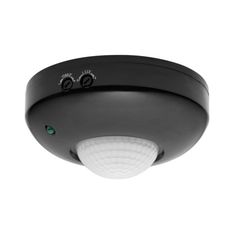 Czujnik ruchu 360st. IP20, 1200W, czarny Czujnik ruchu 360st. IP20, 1200W, czarny