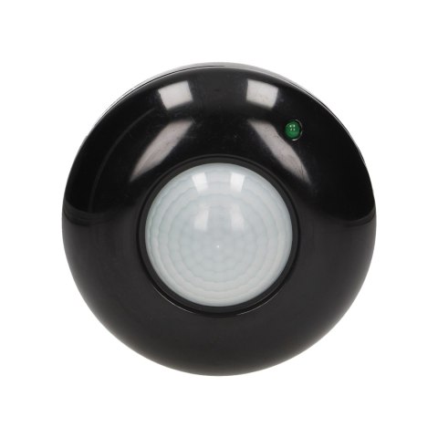Czujnik ruchu 360st. IP20, 1200W, czarny Czujnik ruchu 360st. IP20, 1200W, czarny