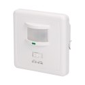 Czujnik ruchu i dźwięku 160 st. IP20, do puszki, 500W, min. obciążenie 40W