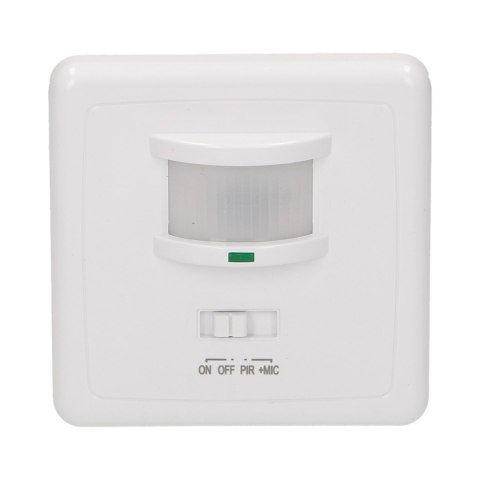 Czujnik ruchu i dźwięku 160 st. IP20, do puszki, 500W, min. obciążenie 40W Czujnik ruchu i dźwięku 160 st. IP20, do puszki, 500W, min. obciążenie 40W