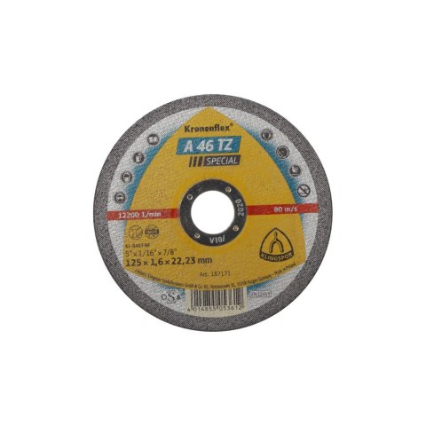 Tarcza do cięcia-st.kw.a46tzspec.115*1,6*22 pł.szt.1(45452a) Tarcza do cięcia-st.kw.a46tzspec.115*1,6*22 pł.szt.1(45452a)