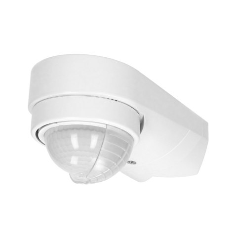 Czujnik ruchu 240st. IP65, 1200W, 2 sensory, 3 rodzaje montażu, biały Czujnik ruchu 240st. IP65, 1200W, 2 sensory, 3 rodzaje montażu, biały